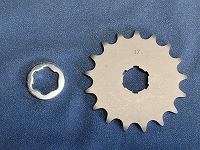 RZ250r 350r 特注フロントスプロケ　15mm 17T RZ250r 350r 特注フロントスプロケ 15mm 17T RZ250r 350r 特注